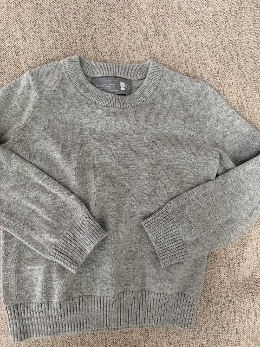 Primary Grey Crewneck Sweater